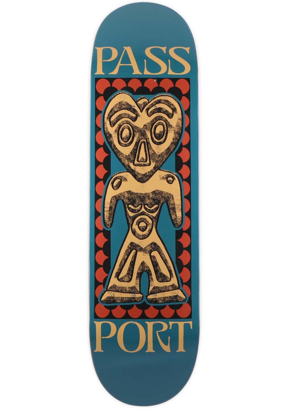 Pass-Port Unisex Dogu Series Heart Head Skateboard Deck