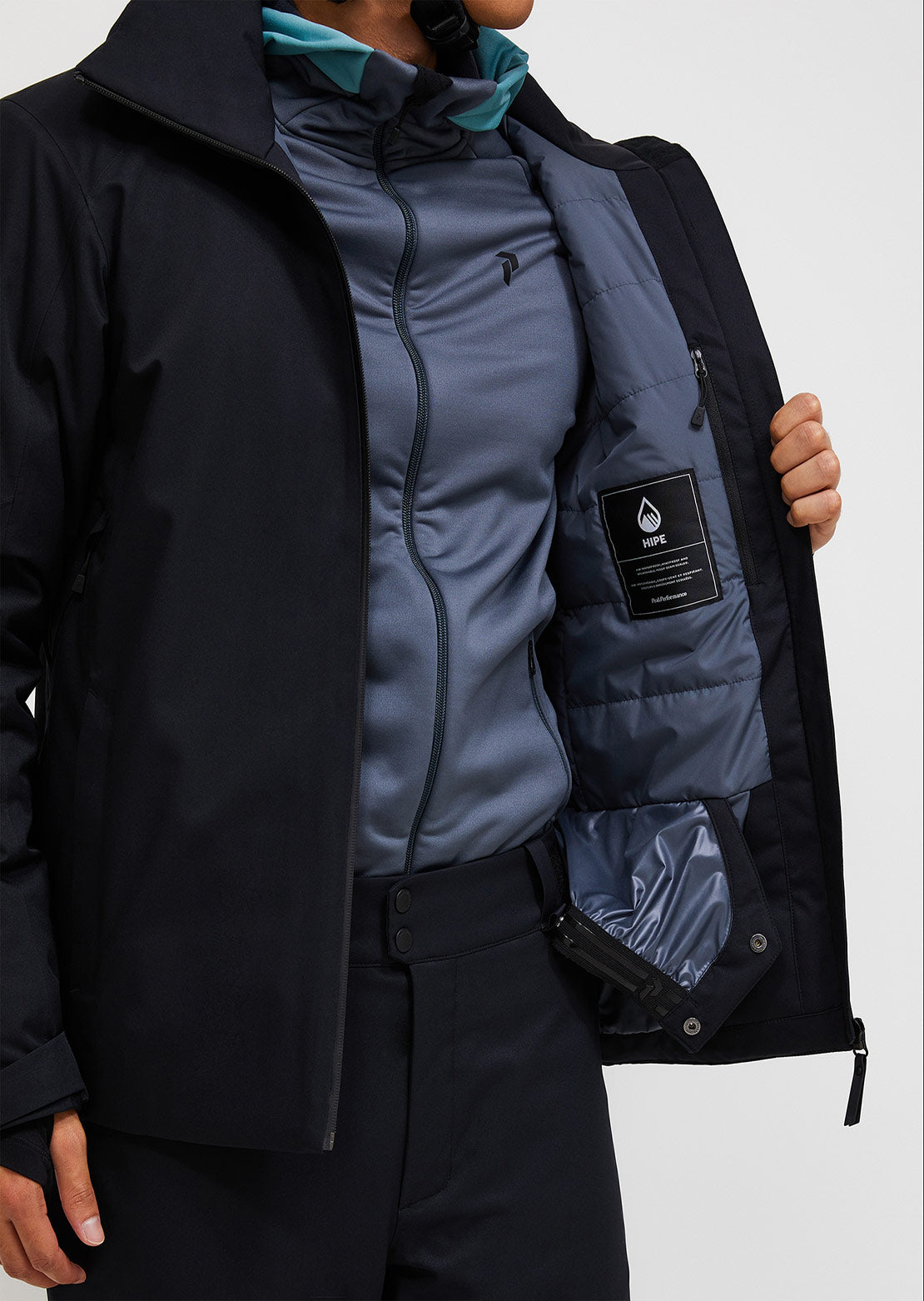 Peak Performance Men's Maroon Insulated Jacket Black