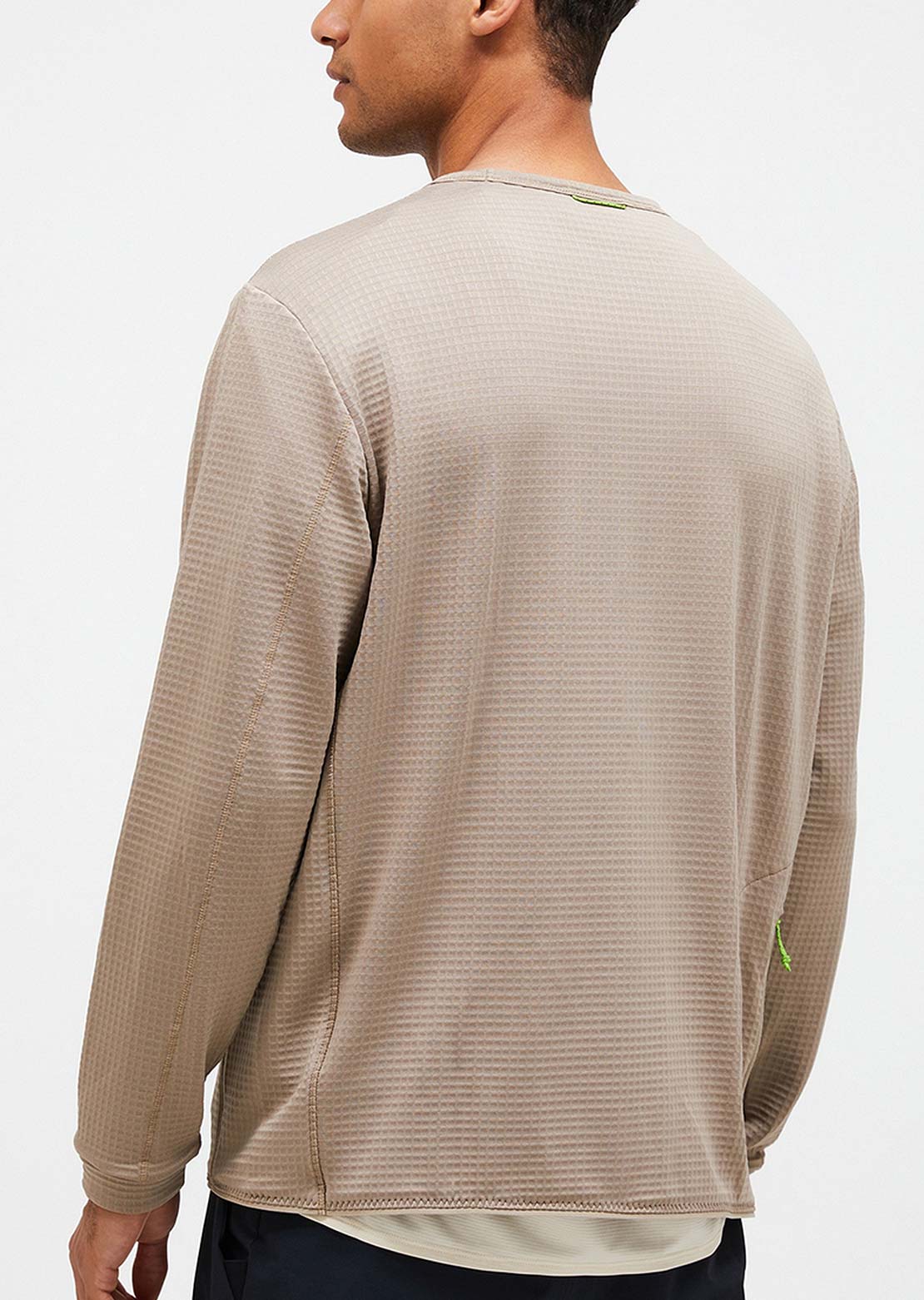 Peak Performance Men's Trail Polartec Crew Long Sleeve Avid Beige