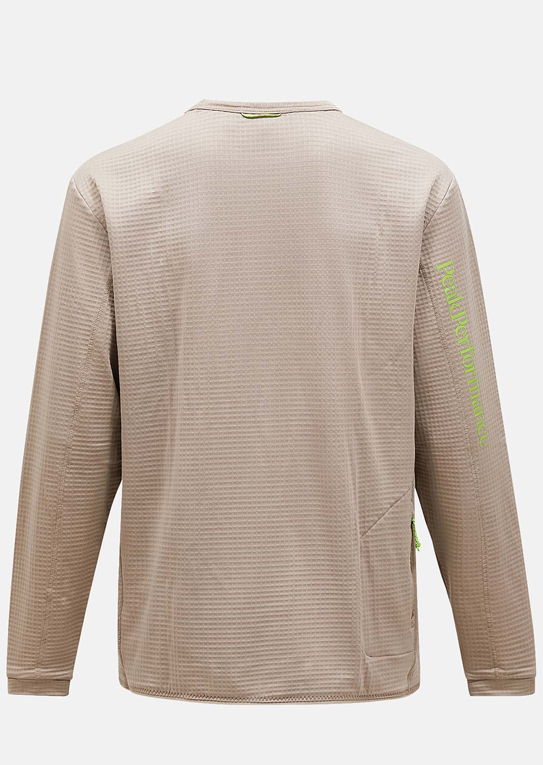 Peak Performance Men's Trail Polartec Crew Long Sleeve Avid Beige