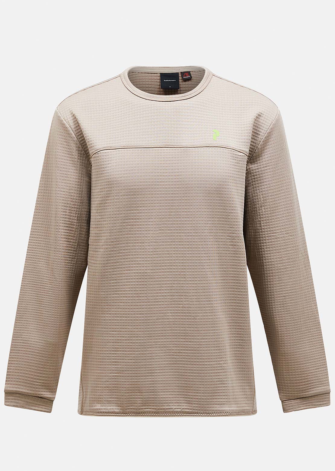 Peak Performance Men's Trail Polartec Crew Long Sleeve Avid Beige