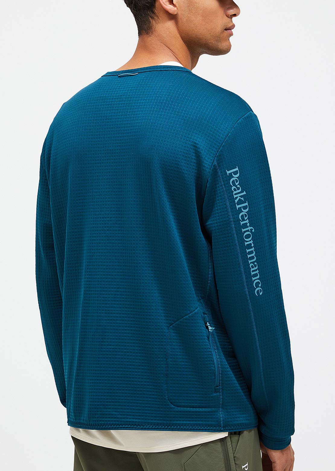 Peak Performance Men's Trail Polartec Crew Long Sleeve Infinity Teel