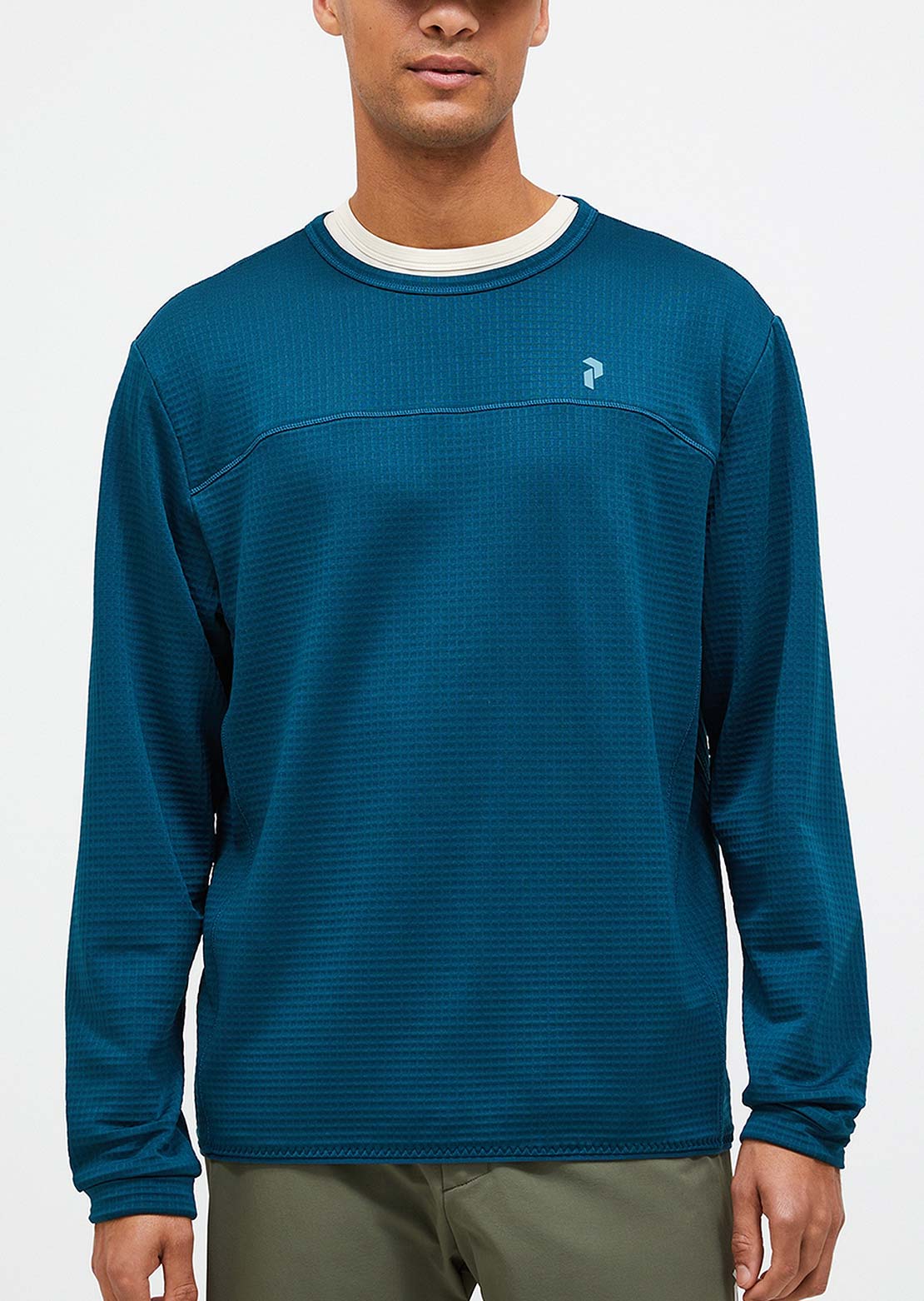 Peak Performance Men's Trail Polartec Crew Long Sleeve Infinity Teel