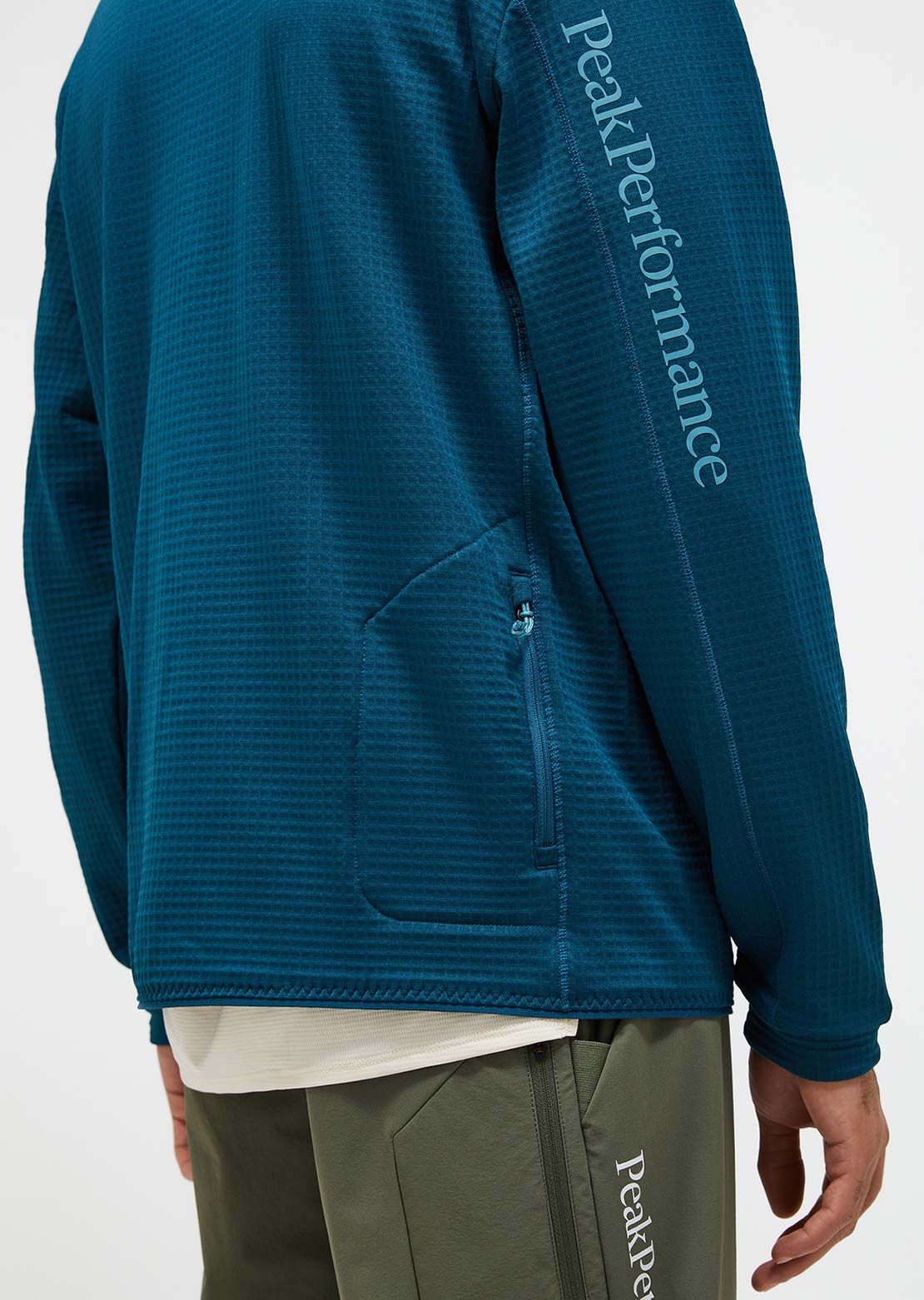 Peak Performance Men's Trail Polartec Crew Long Sleeve Infinity Teel
