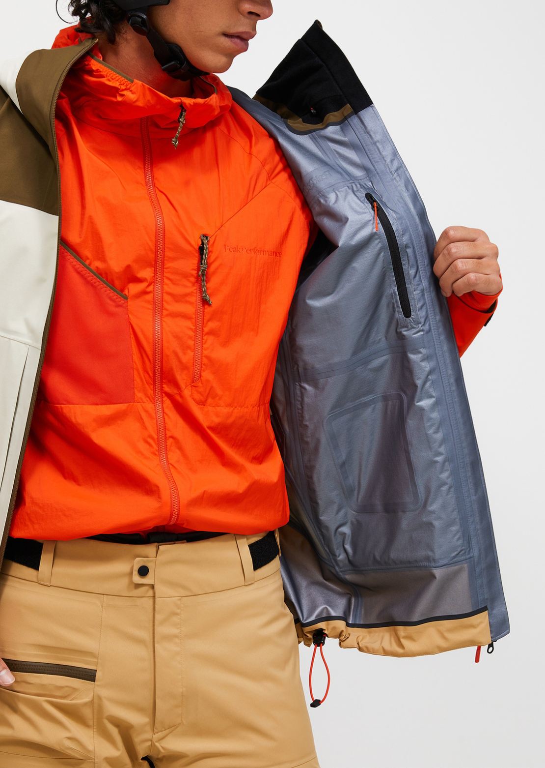 Peak Performance Men's Vislight Gore-Tex C-Knit Jacket Meadow Moss/Sand Fog