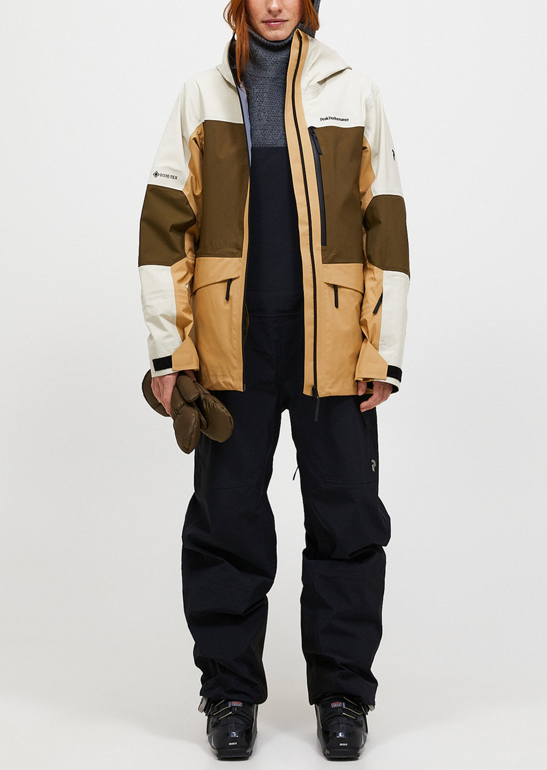 Peak Performance Women's Gravity Gore-Tex 3L Jacket Sierra Sand/Meadow Moss