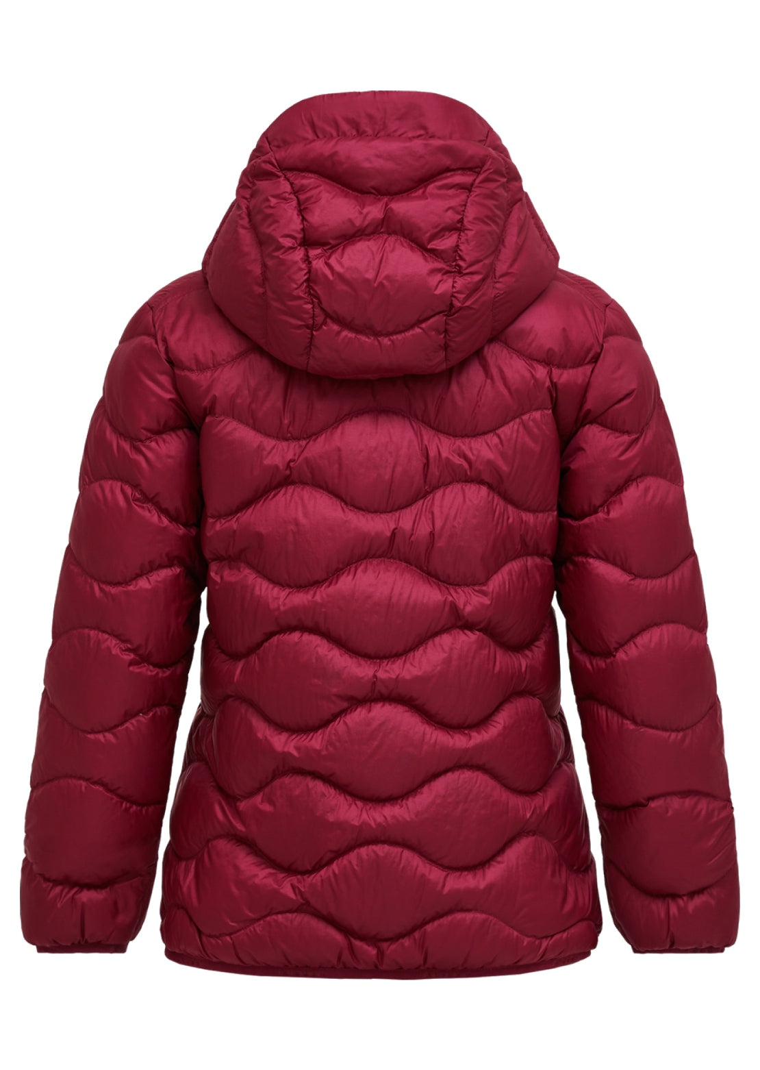Peak Performance Women's Helium Down Hood Jacket Vertical Zenith/Tech Burgundy