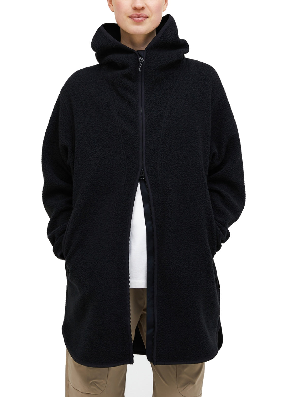 Peak Performance Women's Pile Long Zip Black