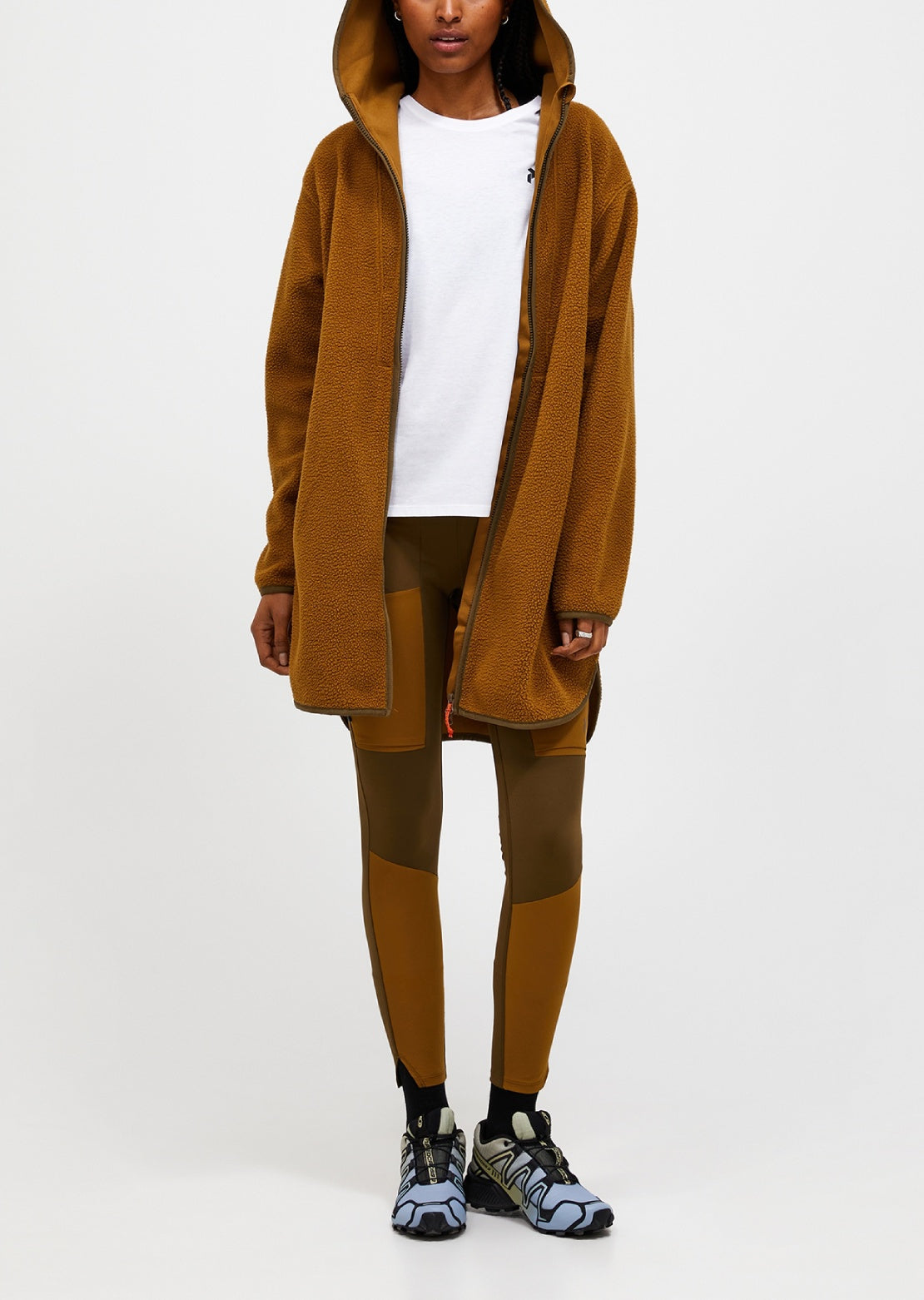 Peak Performance Women's Pile Long Zip Earthy Summit