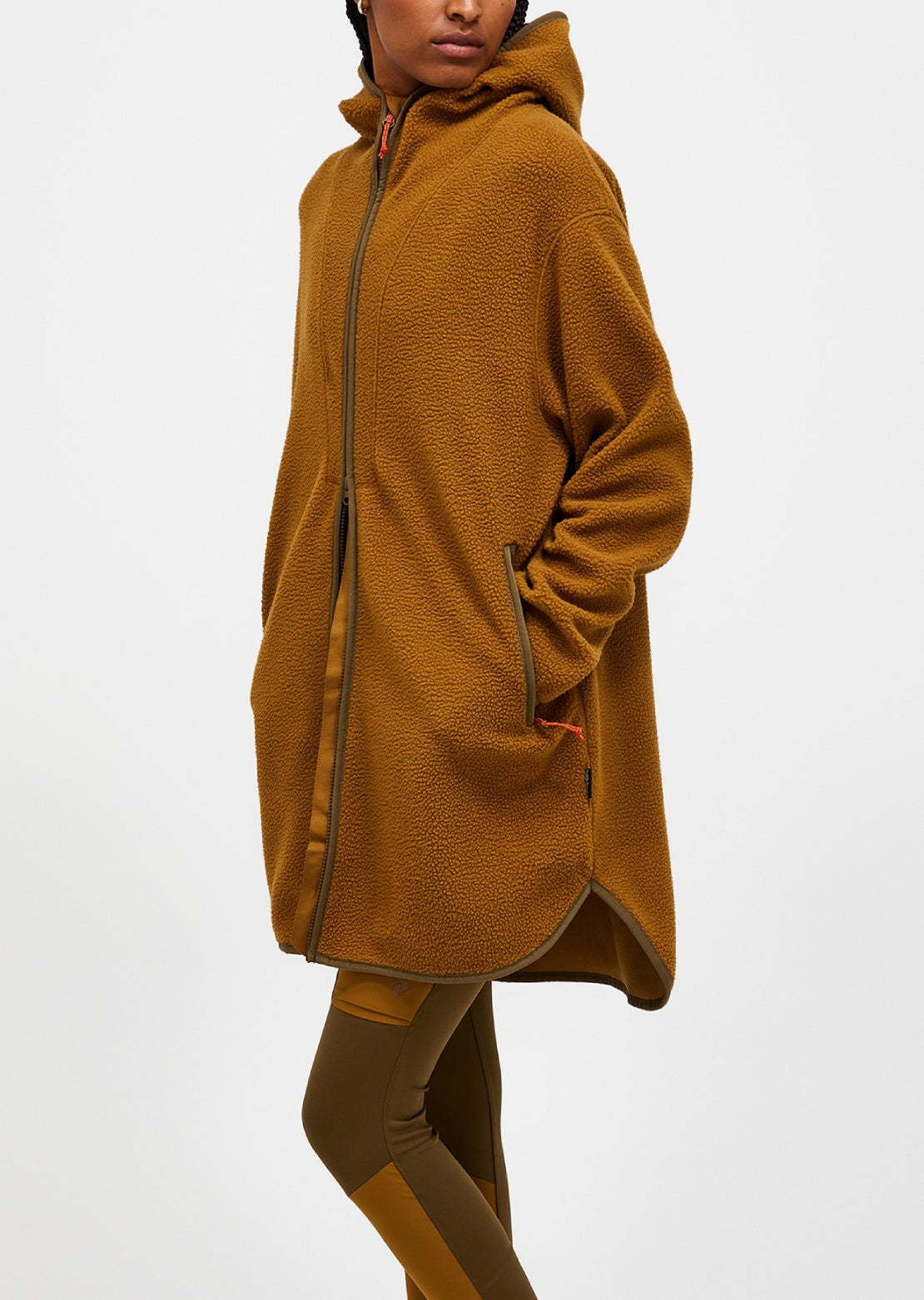 Peak Performance Women's Pile Long Zip Earthy Summit