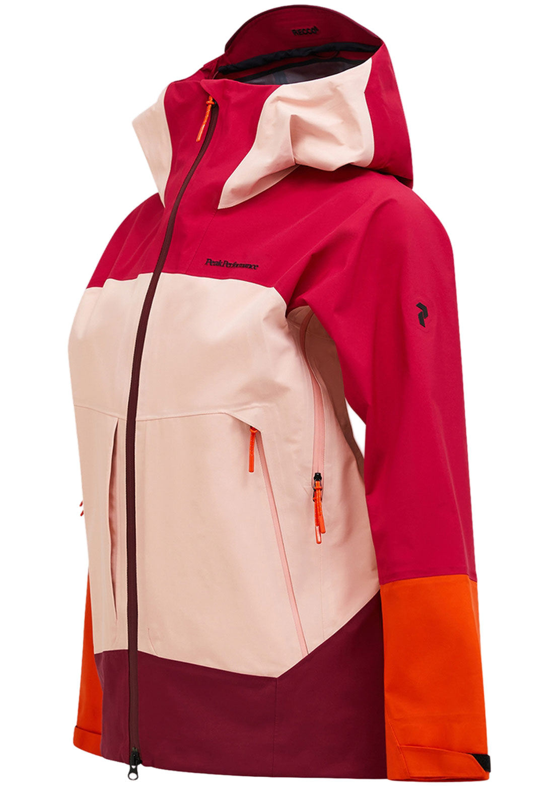 Peak Performance Women's Vislight Gore-Tex C-Knit Jacket Tech Burgundy/Peach Fuzz