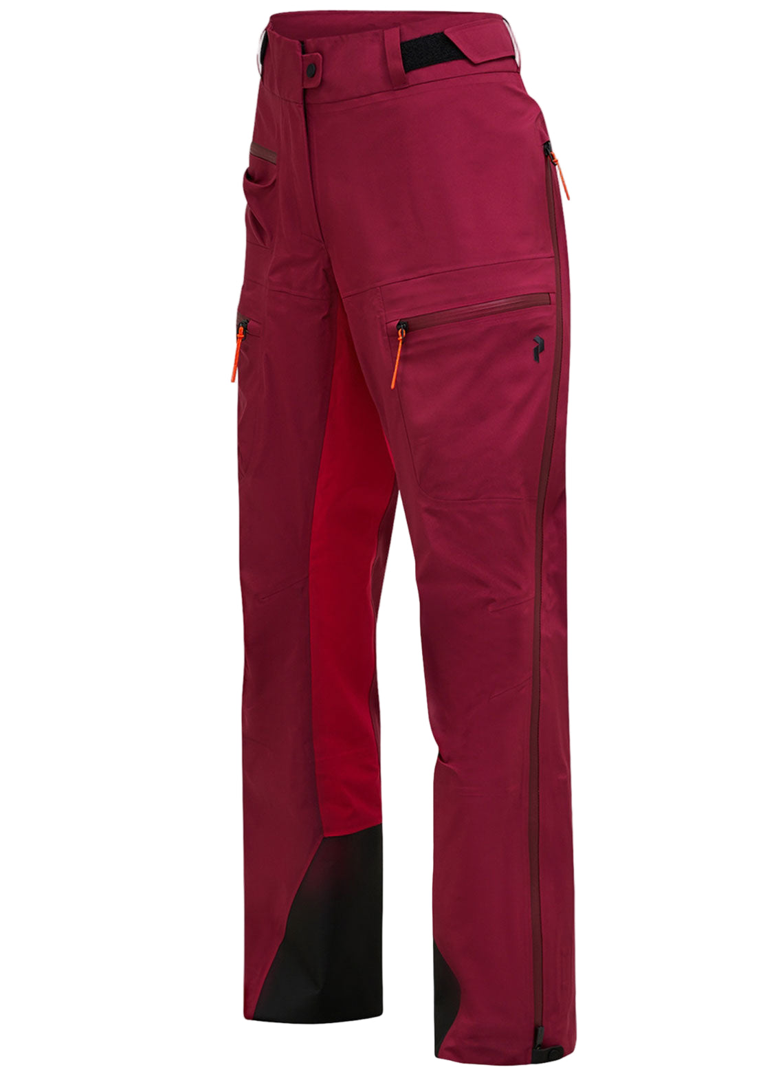 Peak Performance Women's Vislight Gore-Tex C-Knit Pants Vertical Zenith/Tech Burgundy