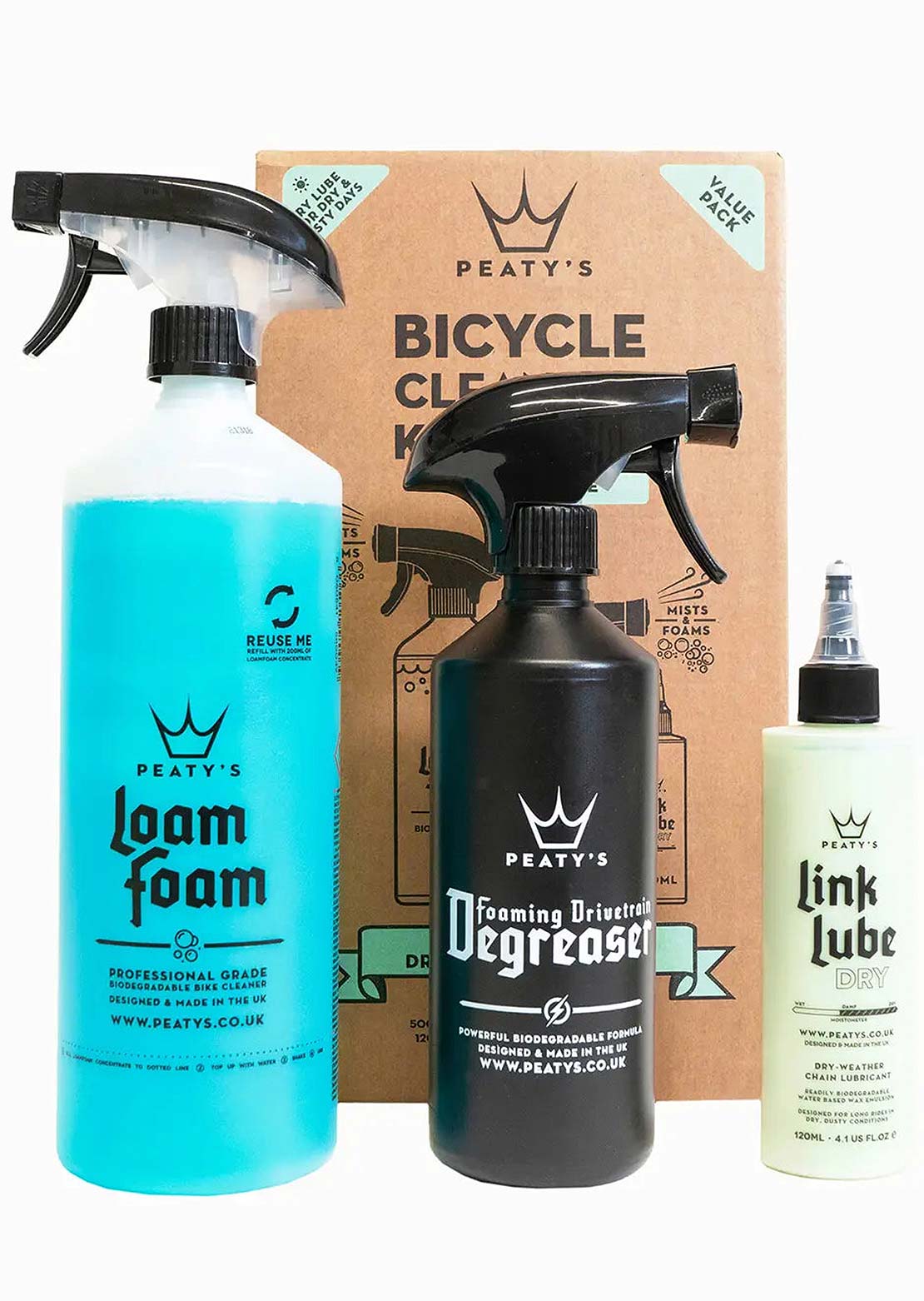 Peatys Clean Degrease Dry Lube Box