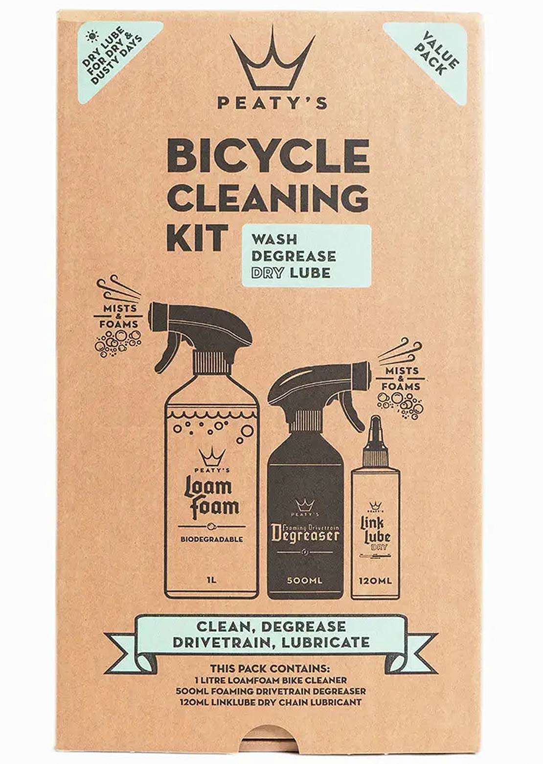 Peatys Clean Degrease Dry Lube Box