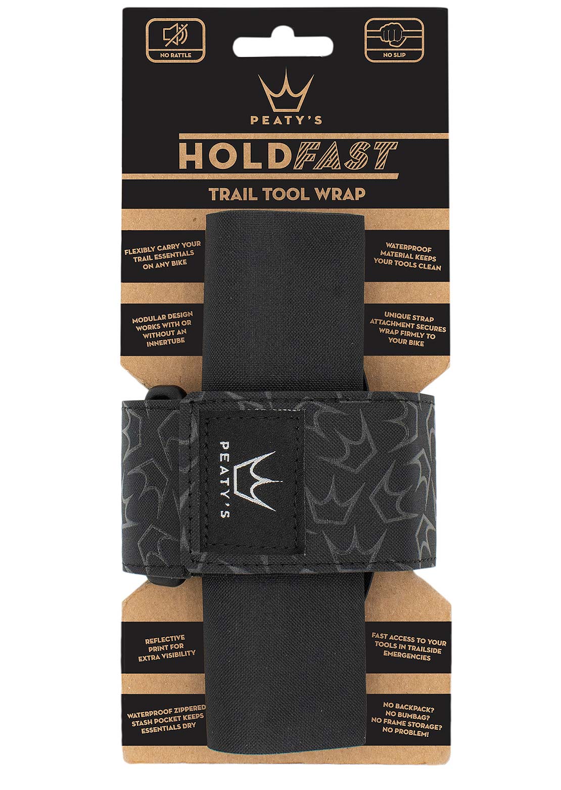 Peatys HoldFast Trail Tool Wrap Black
