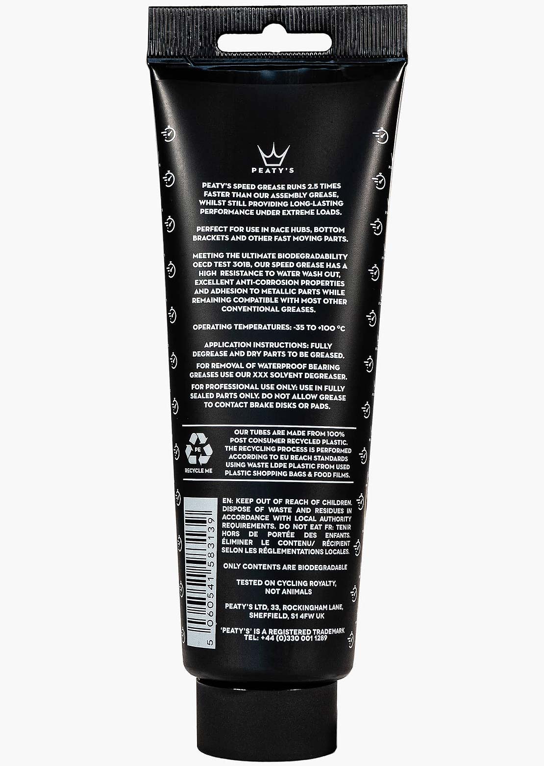 Peatys Speed Grease 100g Tube