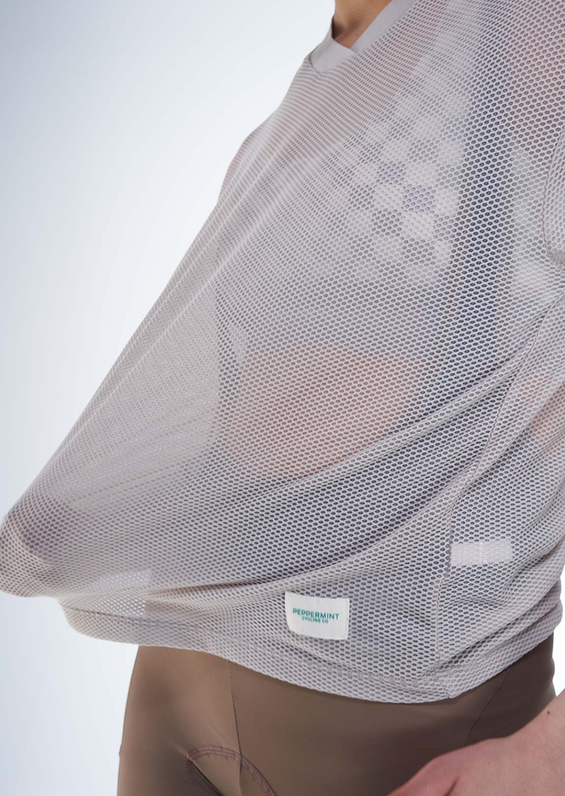Peppermint Women's Backroads Crop Mesh Cycling Top Agate