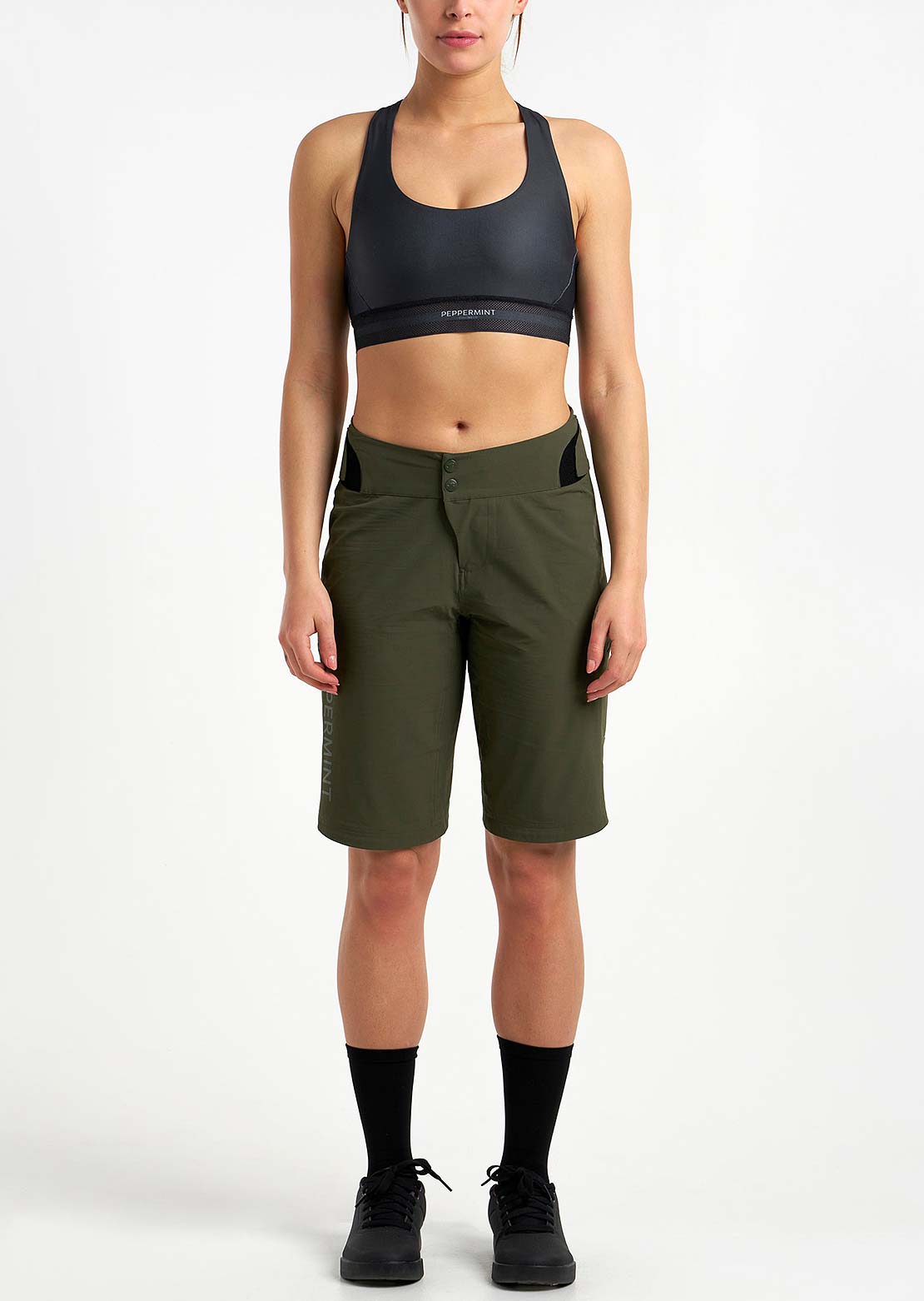 Peppermint Women's Signature Sports Bra Black