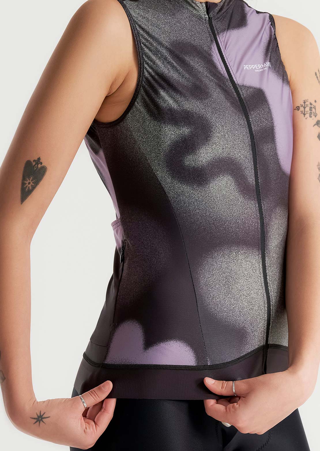 Peppermint Women's Classic Sleeveless Jersey Blitz Black