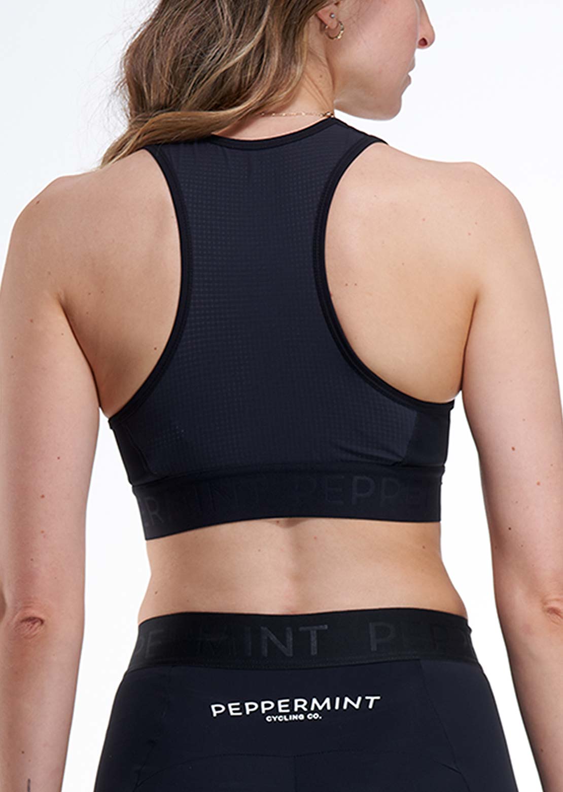 Peppermint Women's Signature High-Neck Bra Top Black
