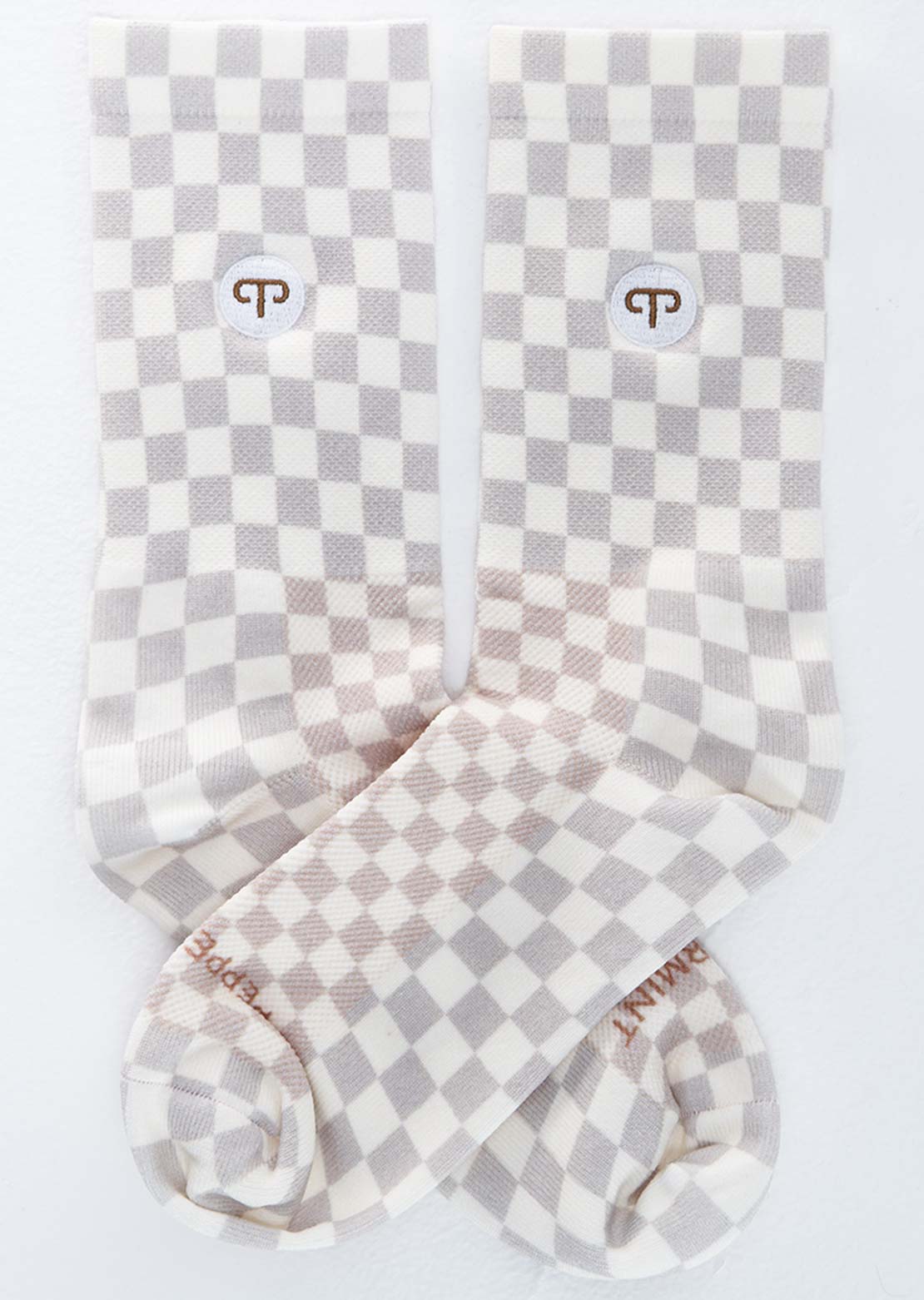 Peppermint Women's Signature Print Socks Damier Agate