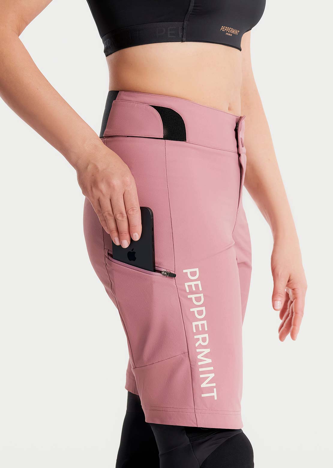 Peppermint Women's Signature Tech Shorts Blush