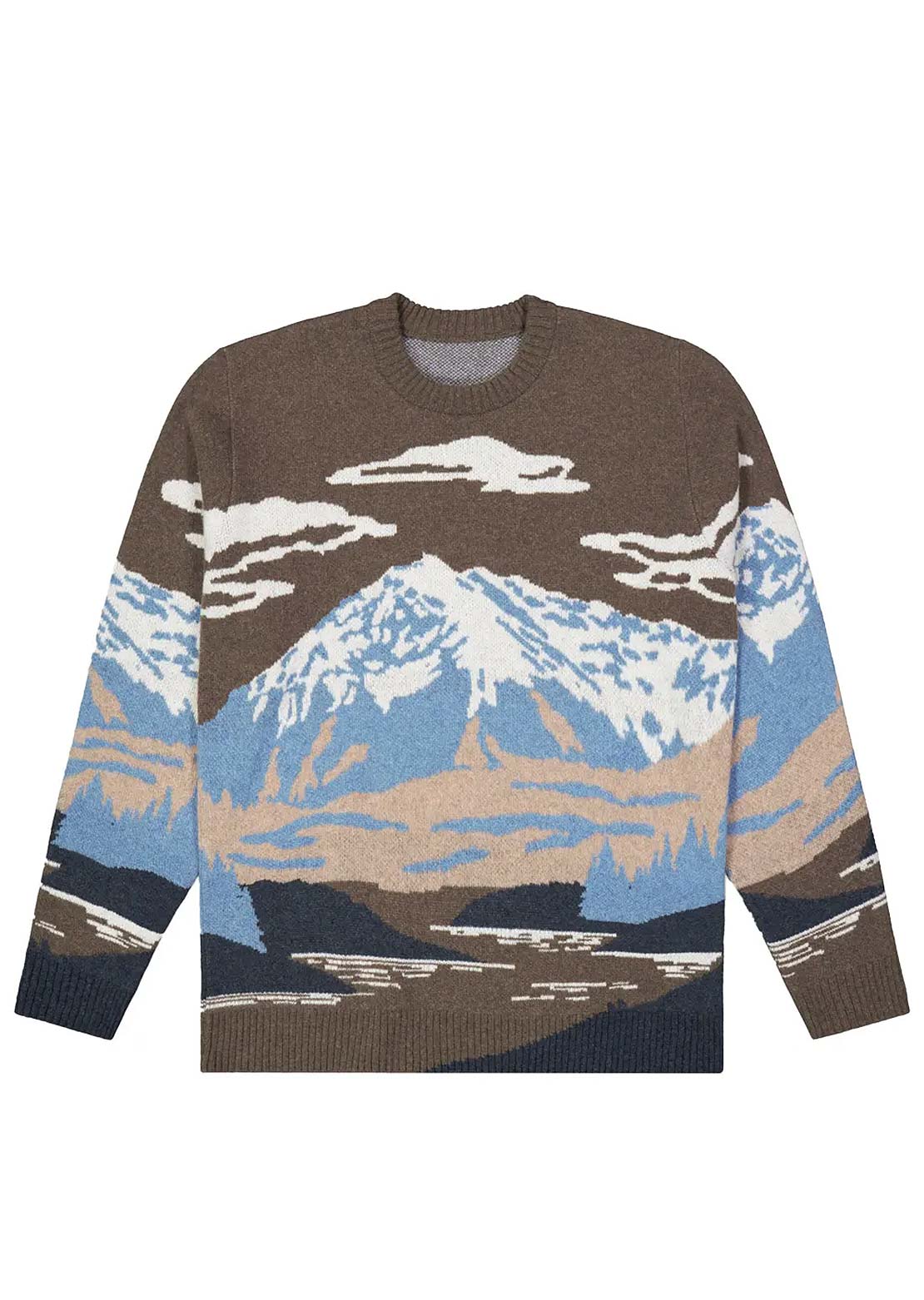 Picture Men's Gibow Knit Sweater Cloudy Landscape