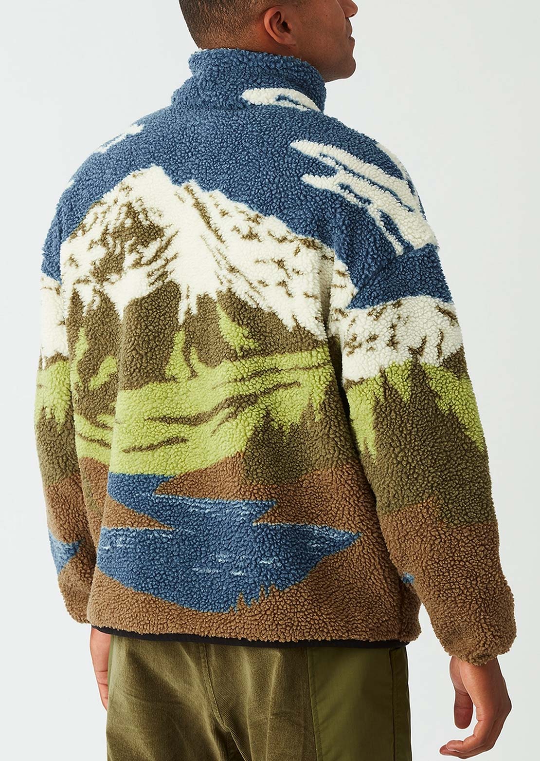 Picture Men's Hafdals Zip Fleece Cloudy Landscape Sherpa