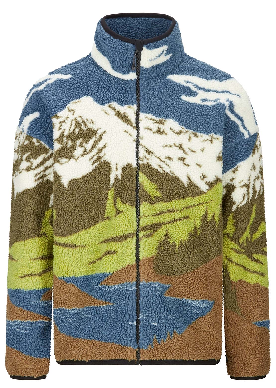 Picture Men's Hafdals Zip Fleece Cloudy Landscape Sherpa