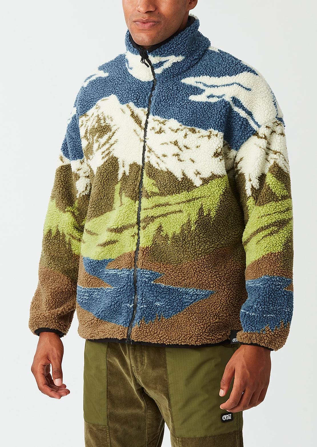 Picture Men's Hafdals Zip Fleece Cloudy Landscape Sherpa
