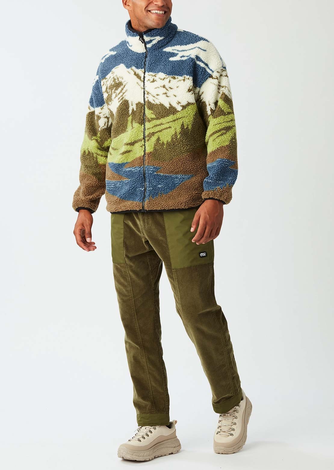 Picture Men's Hafdals Zip Fleece Cloudy Landscape Sherpa