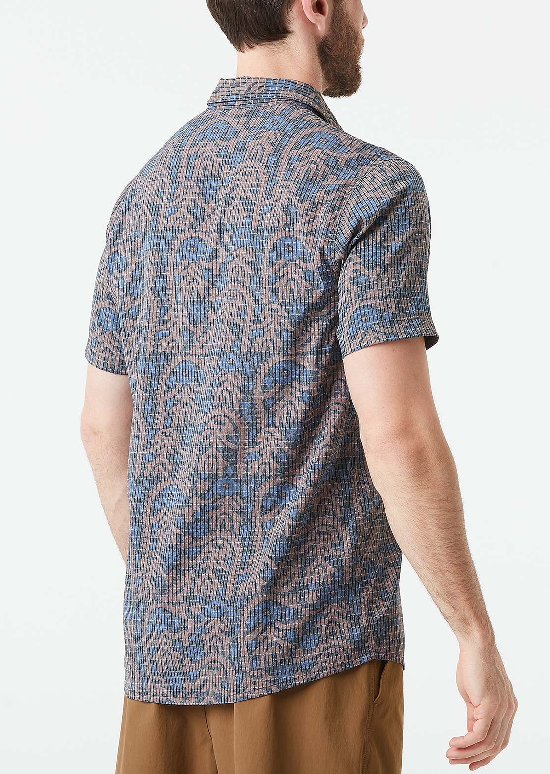 Picture Men's Klivox Printed Button Up Shirt Ancolie Print