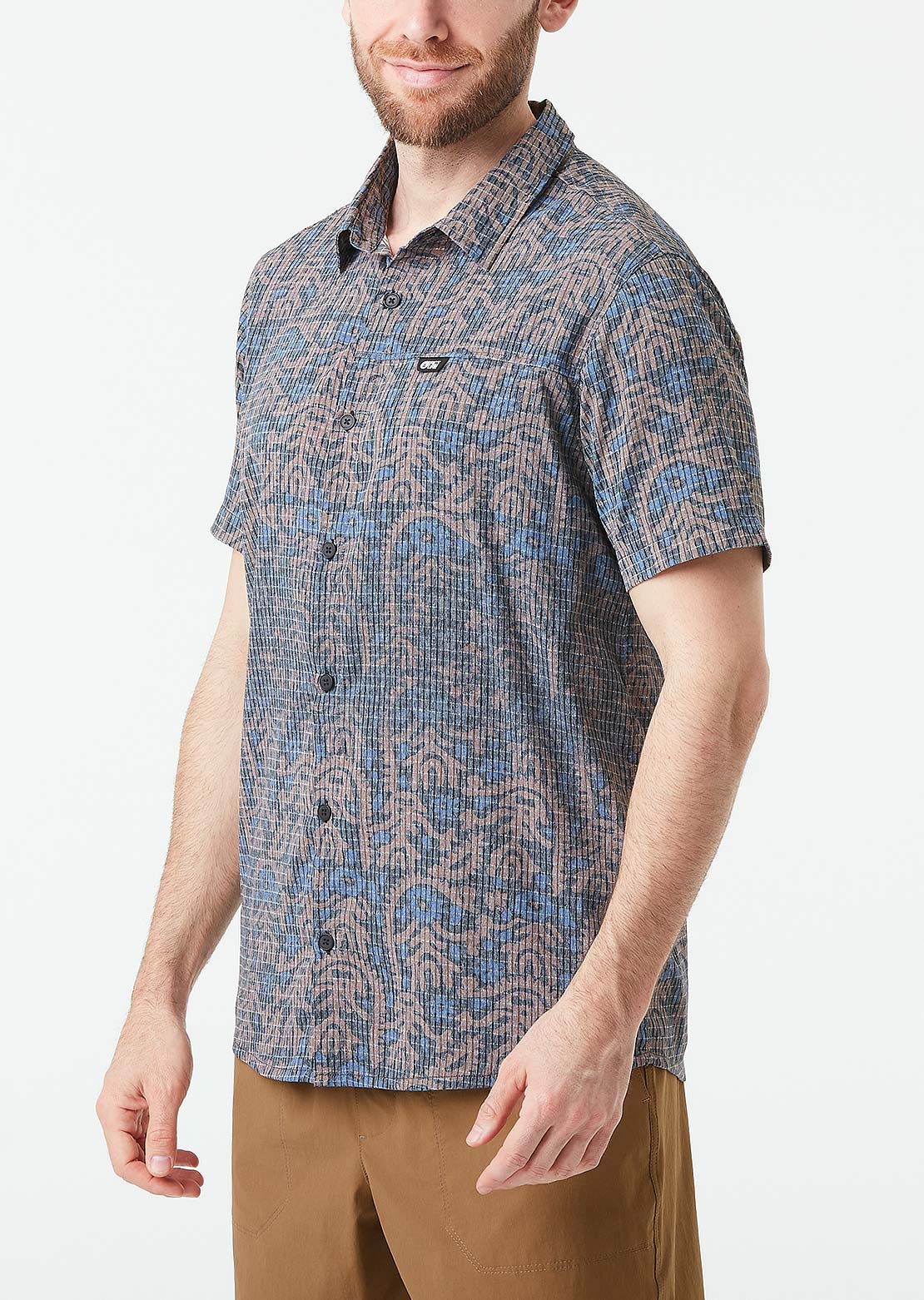 Picture Men's Klivox Printed Button Up Shirt Ancolie Print