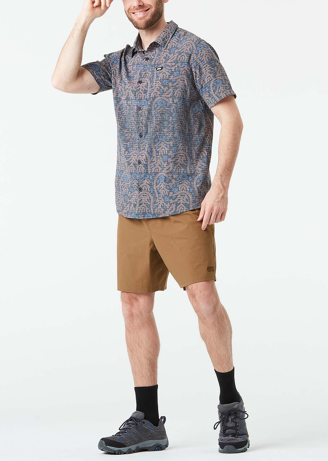 Picture Men's Klivox Printed Button Up Shirt Ancolie Print