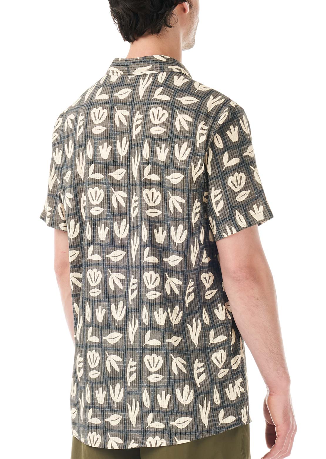 Picture Men's Klivox Printed Button Up Shirt Cedar Leaf Print