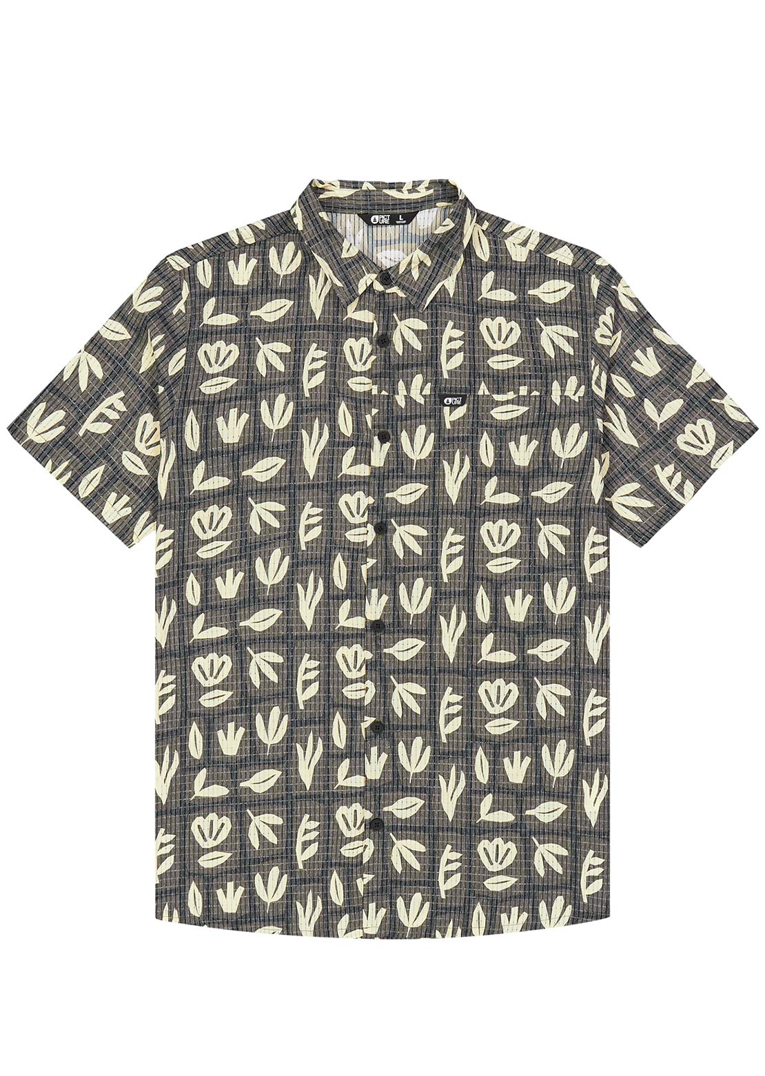 Picture Men's Klivox Printed Button Up Shirt Cedar Leaf Print