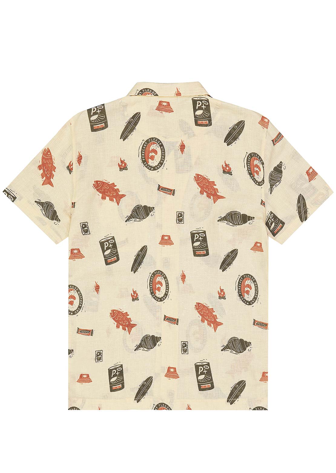Picture Men's Mokara Button Up Shirt Ocean Rider Print