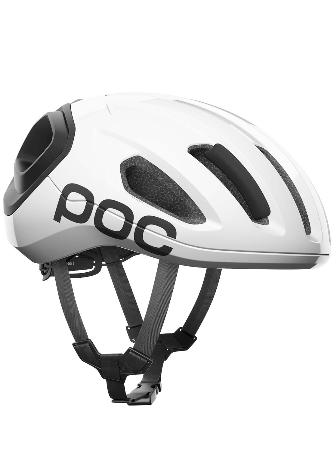 POC Unisex Amidal Road Cycling Helmet Hydrogen White Uranium Black Matt