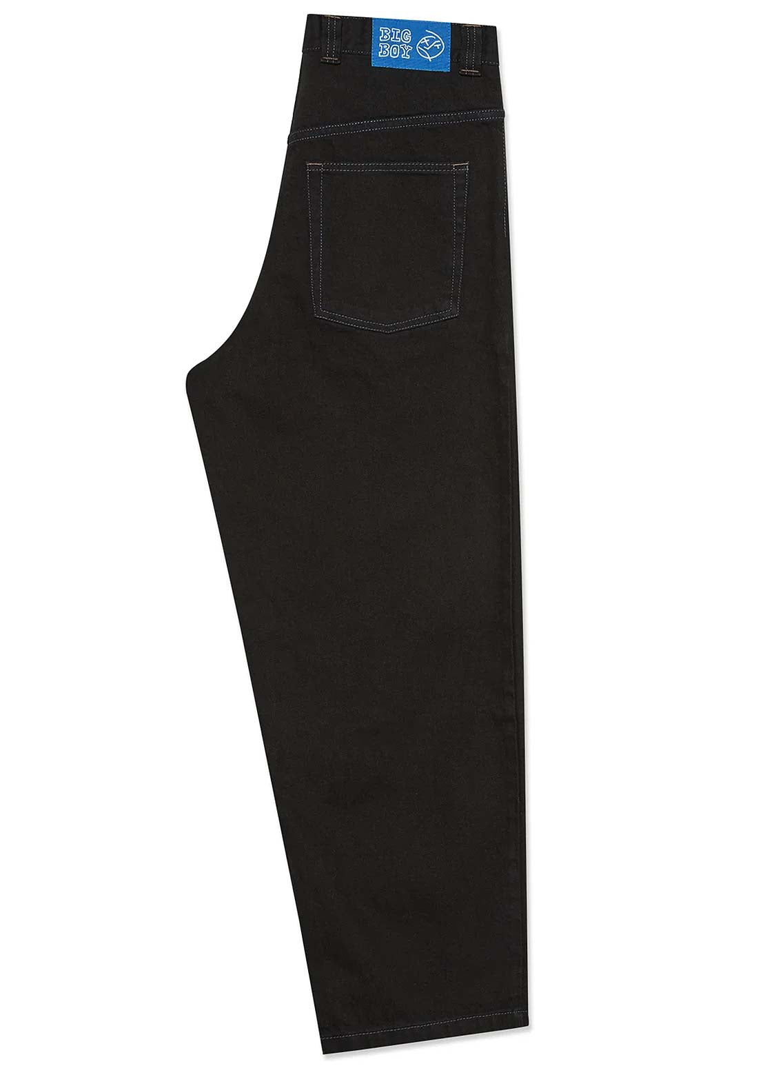 Polar Skate Co. Men's Big Boy Pants Black Blue Stitching