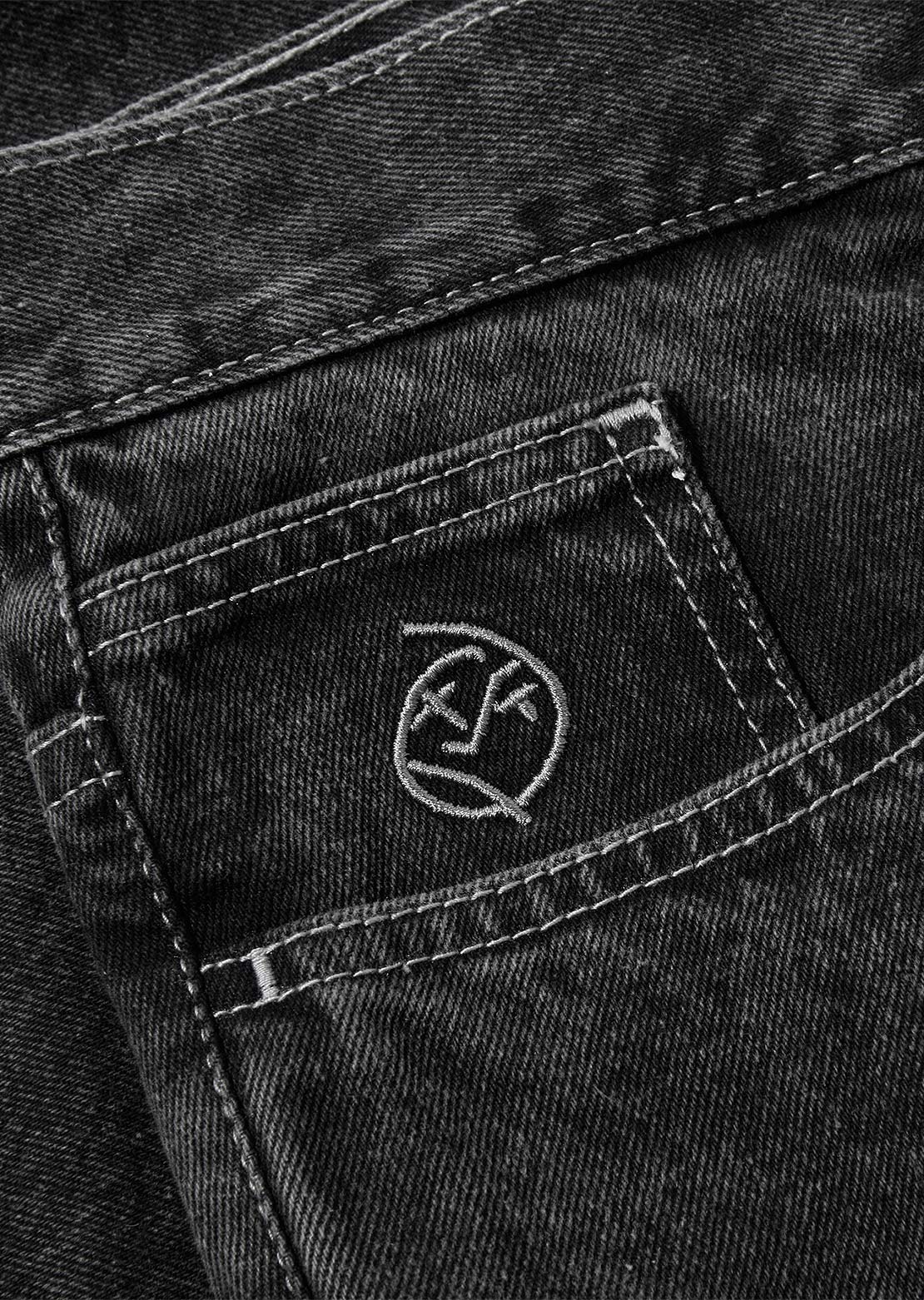 Polar Skate Co. Men's Big Boy Pants Silver Black