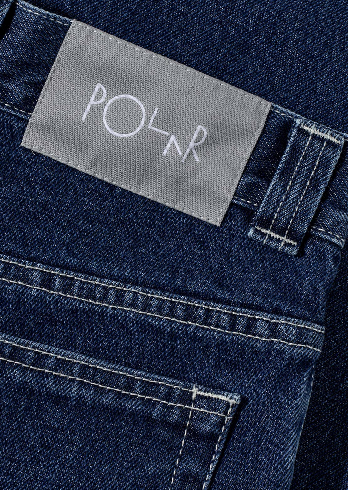 Polar Skate Co. Unisex 93 Pants Dark Blue with White Stitching