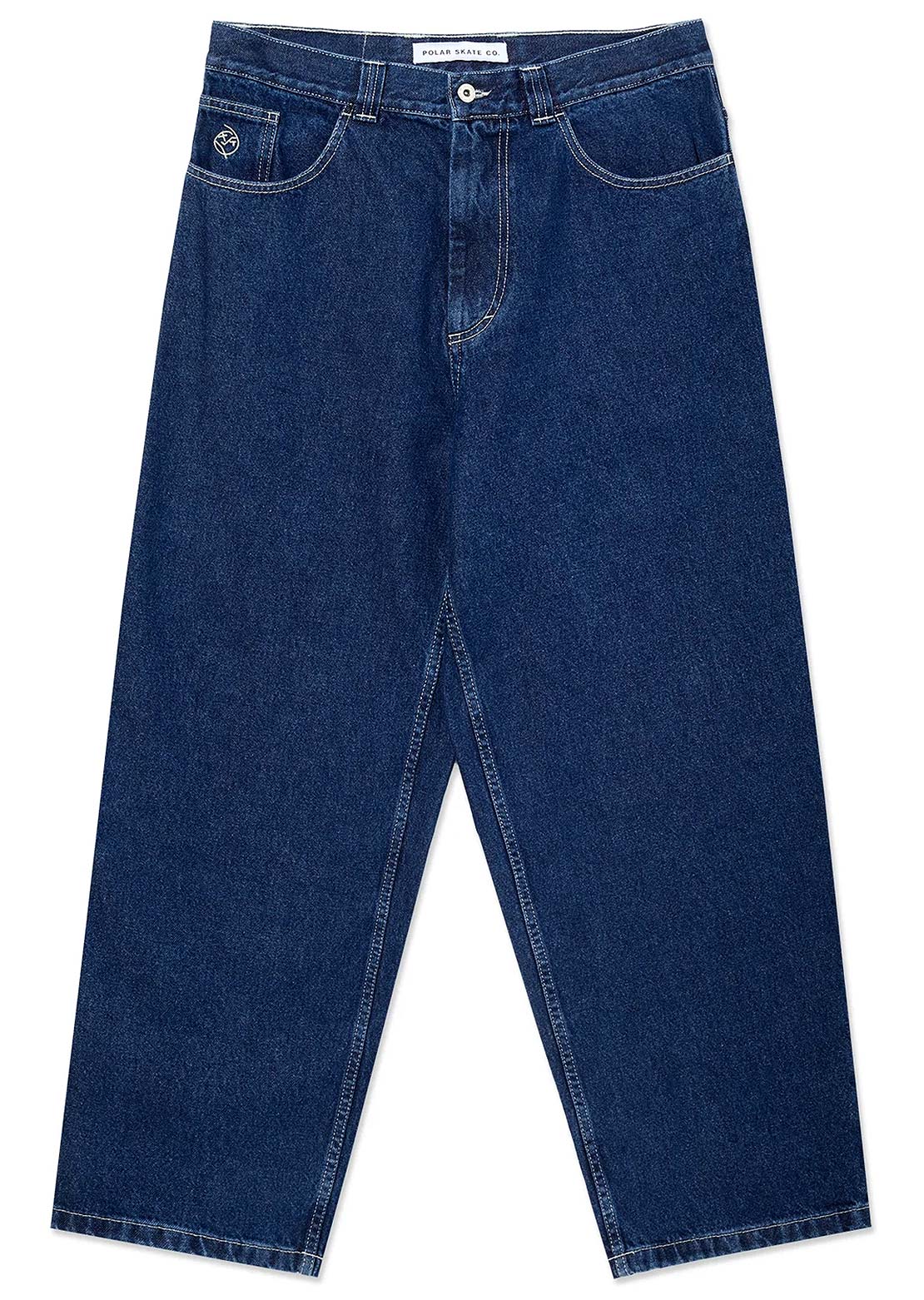 Polar Skate Co. Unisex Big Boy Pants Dark Blue with White Stitching