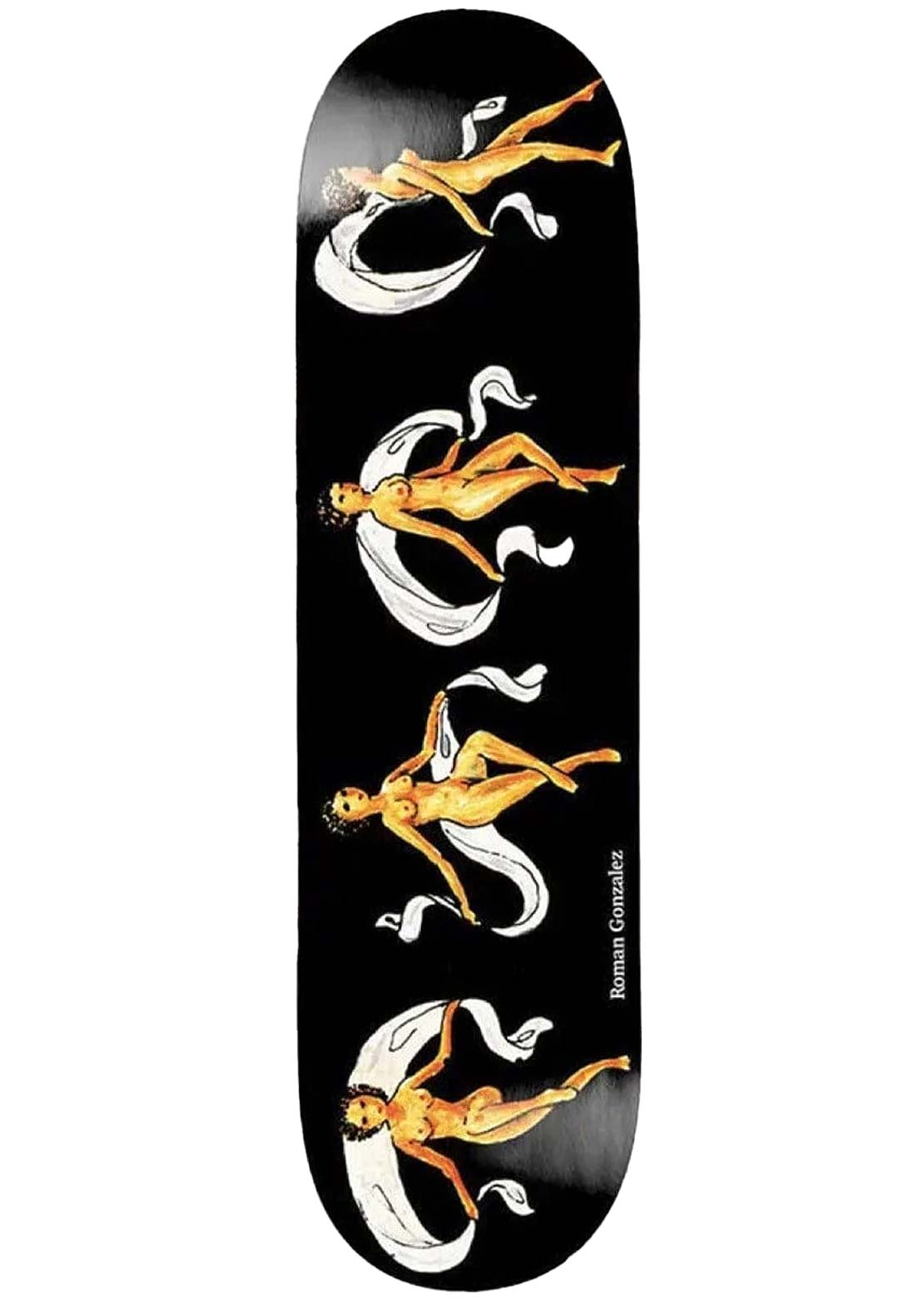 Polar Skate Co. Unisex Roman Gonzalez Family Archive Skateboard Deck Black