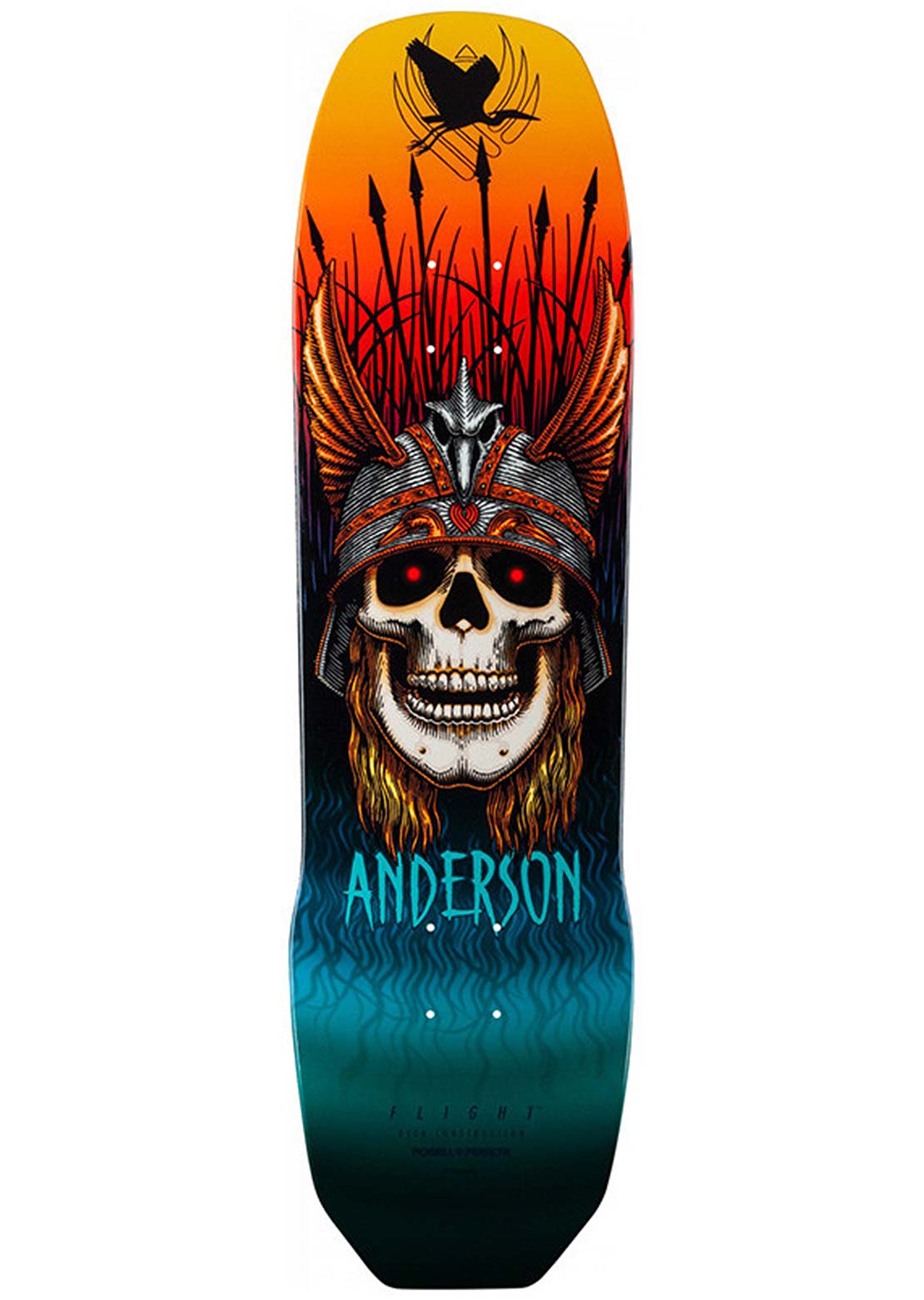 Powell Peralta Anderson Skull Flight Shape 289 Skateboard Deck