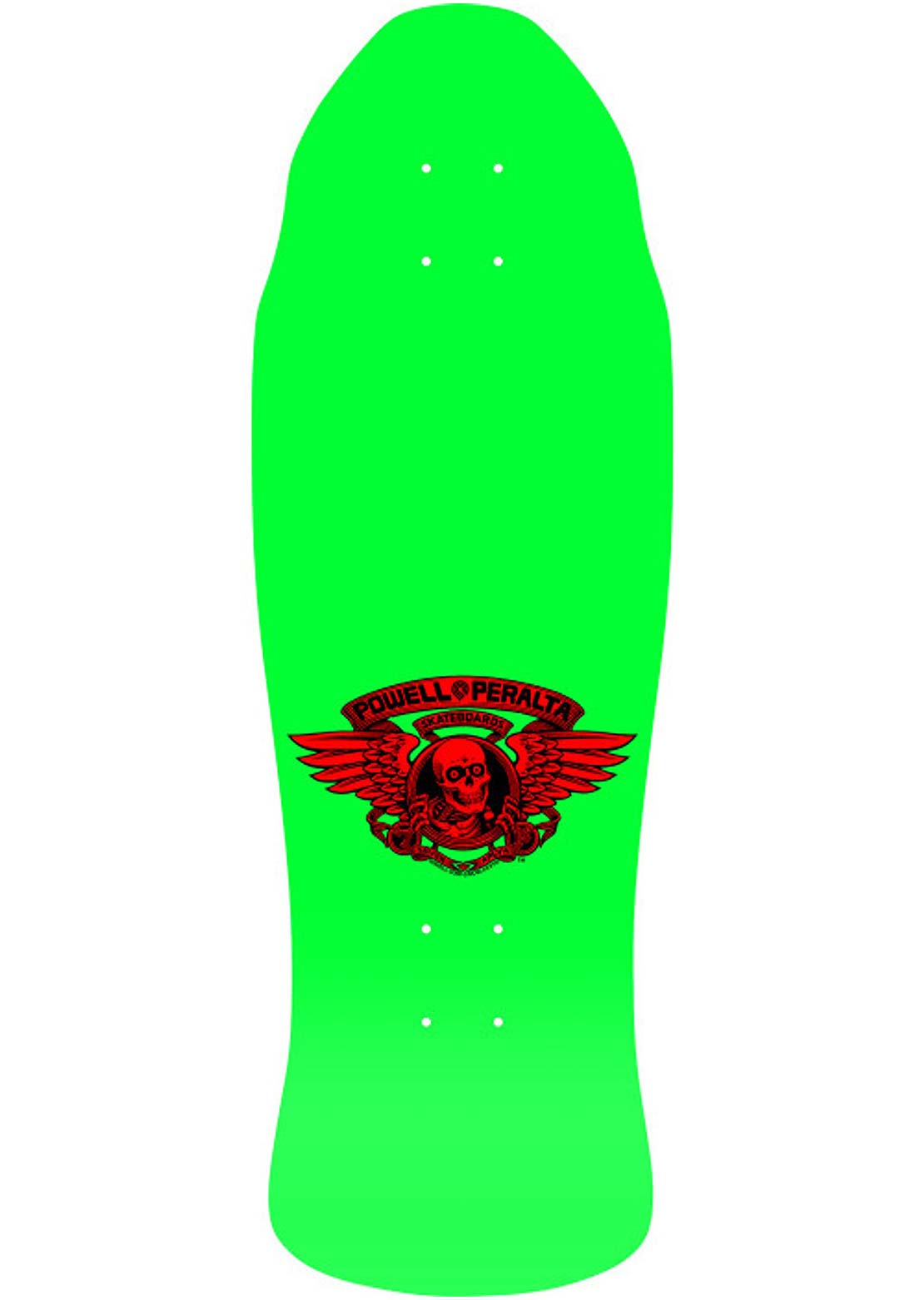 Powell Peralta Cab Street Spoon Nose 22 Skateboard Deck Green White