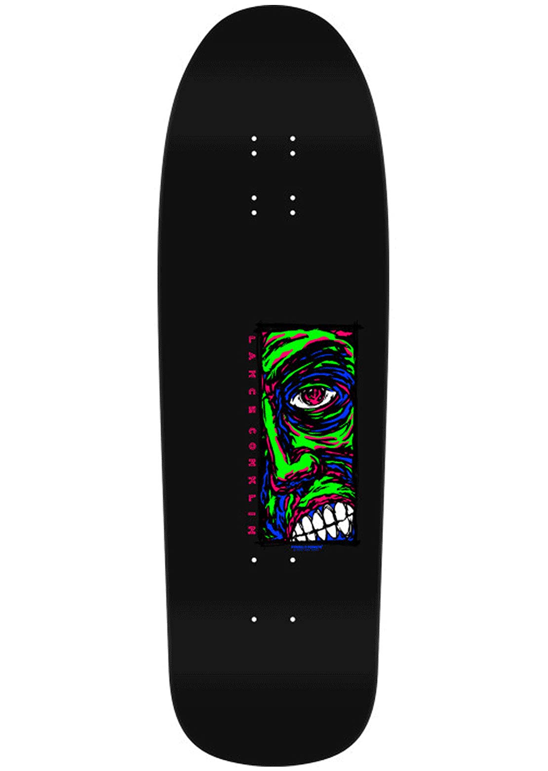 Powell Peralta ConklinFace 2 Skateboard Deck Blacklight