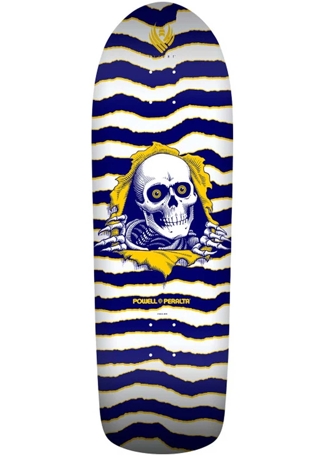 Powell Peralta Ripper '6' Flight Skateboard Deck Blue White