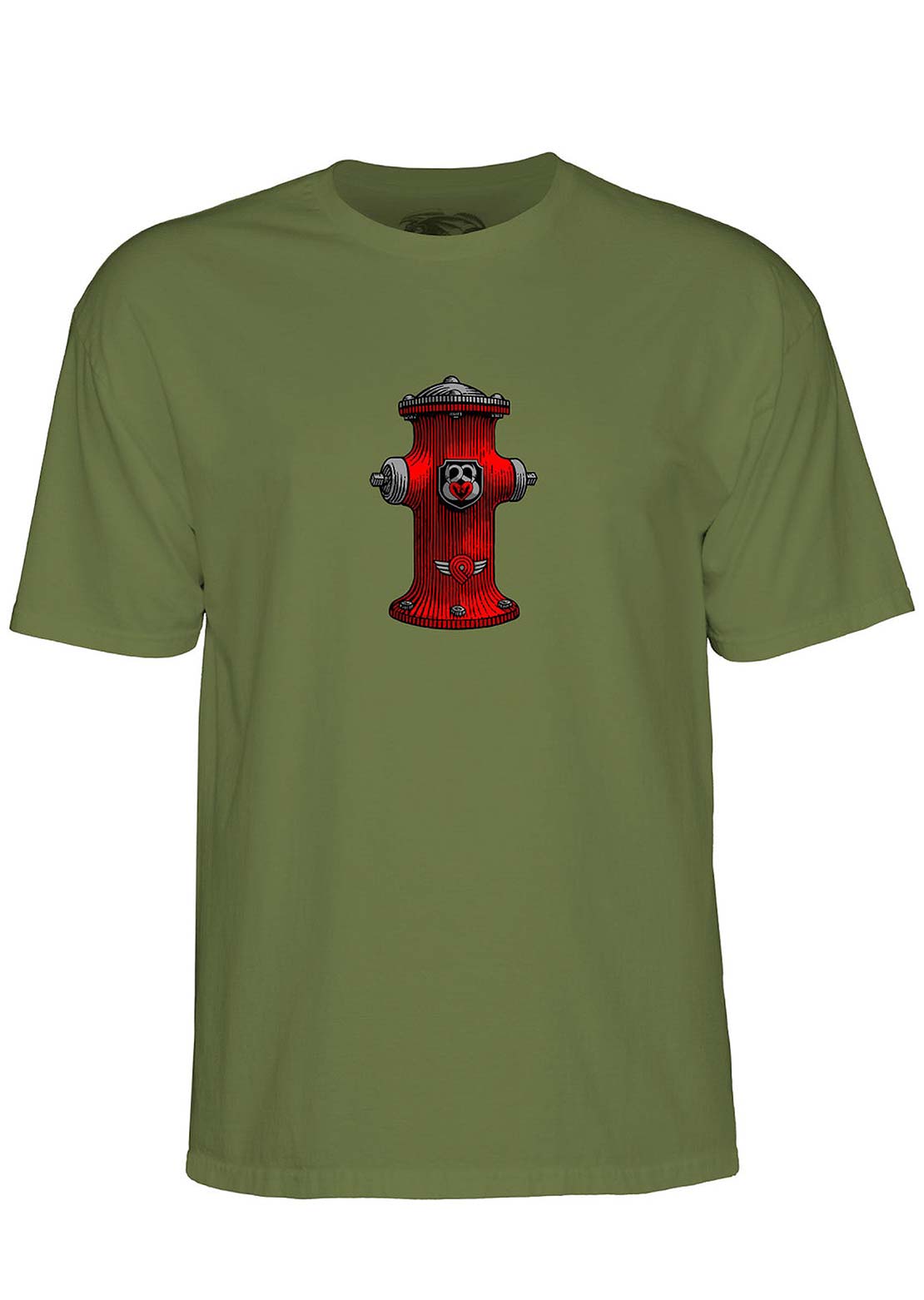 Powell-Peralta Unisex Anderson Hydrant T-Shirt Miliary Green
