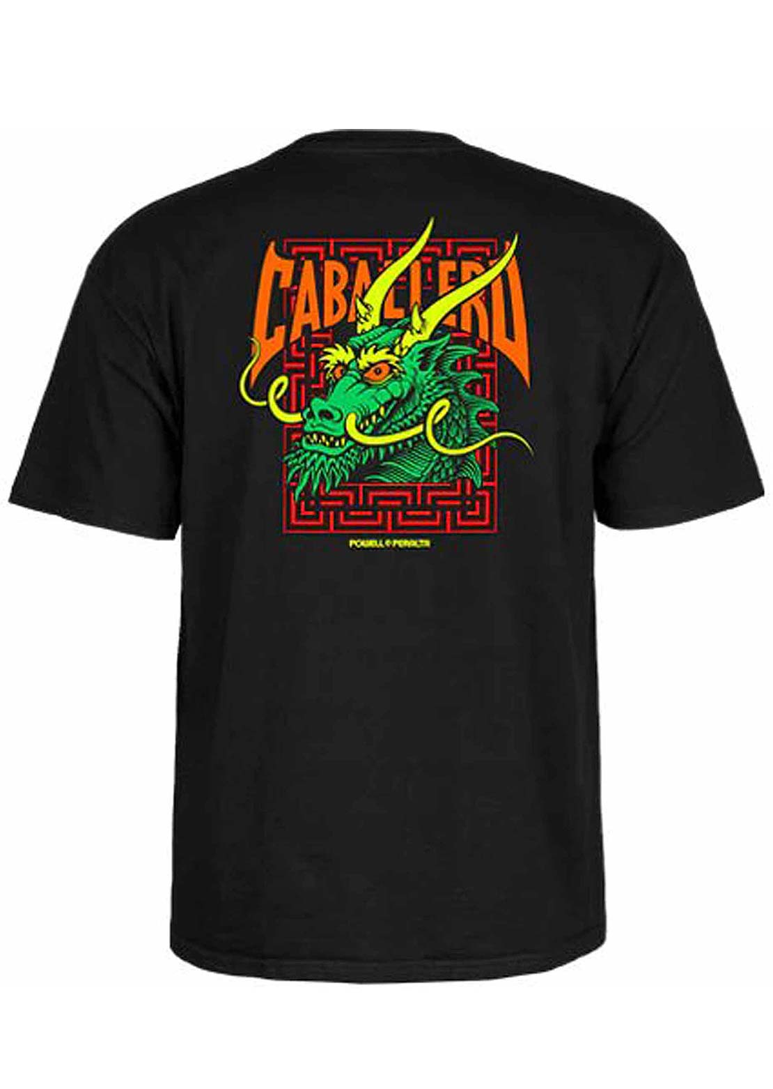 Powell-Peralta Unisex Caballero Street Dragon T-Shirt Black