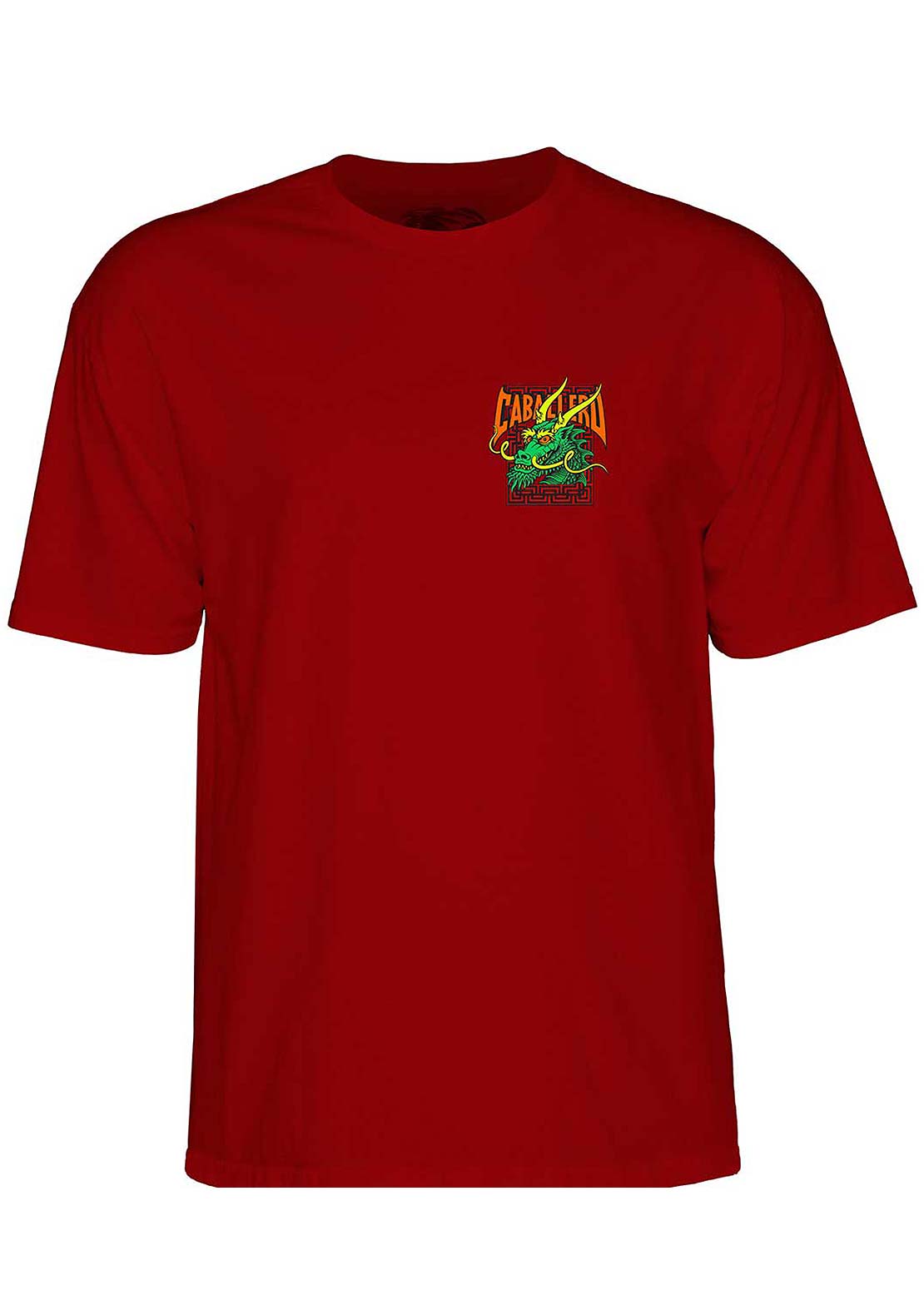 Powell-Peralta Unisex Caballero Street Dragon T-Shirt Garnet